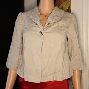 Home Collection Beige Women's Suit Jacket